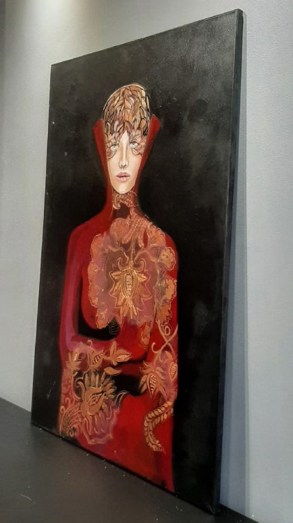 Goldiva Shishu, 80x120 cm, akryl na płótnie, oryginał 2021, z prawej.jpg