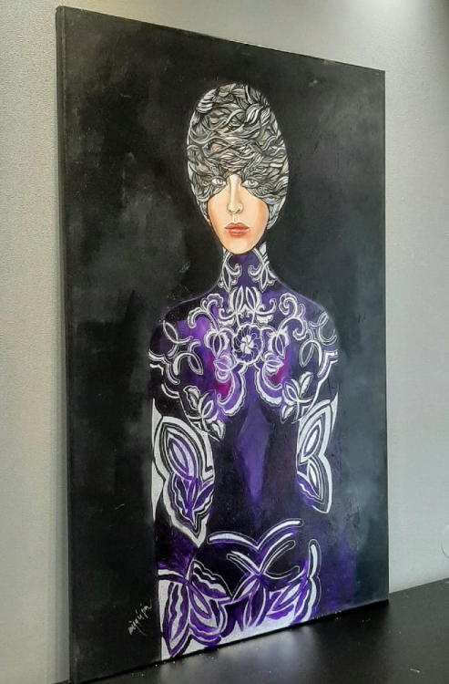 Goldiva Soshoku, 80x120 cm, akryl na płótnie, oryginał z 2021 r, z lewej strony.jpg