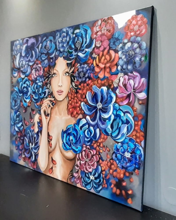 Cupido 120x100 cm, obraz Maggie Piu, oryginał, bok prawy.jpg