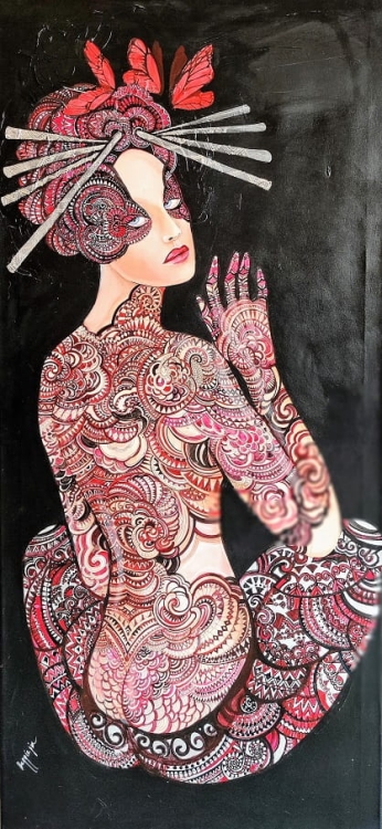 obraz Maggie Piu, Kashubska Geigi, 70x150 cm, giclee.jpg