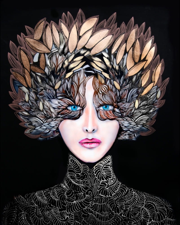 plakat Maggie Piu, Lady Gorudo Copper, 40x50 cm.jpg