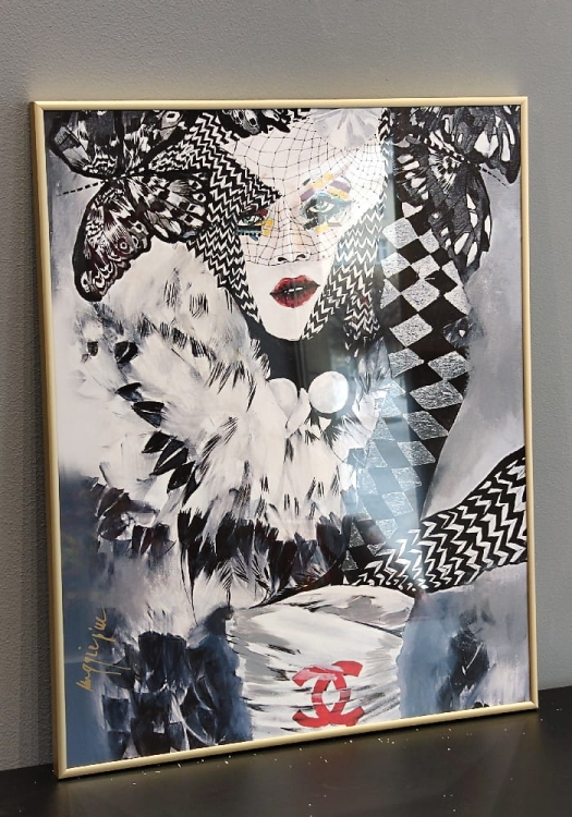 Coco 40x50, rama alu gold 40x50 cm, bok lewy.jpg
