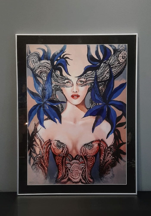 Luto 50x70 cm, rama alu silver, białe p-p, inkografia.jpg