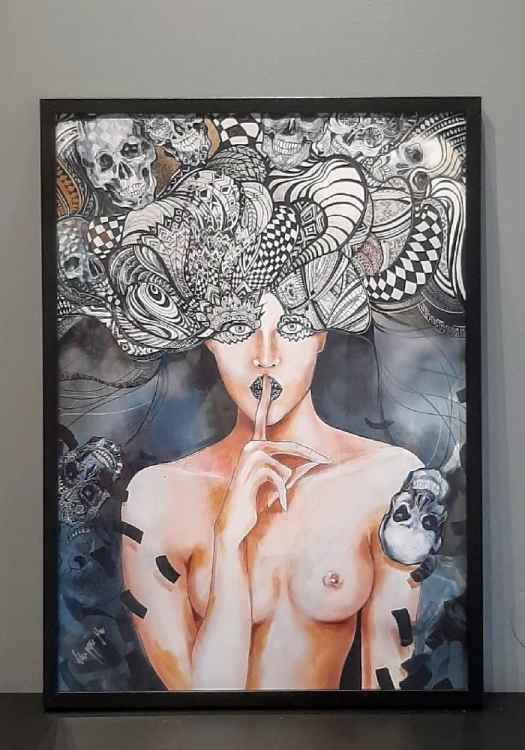 Pożegnanie Aleksandra 50x70, rama basic 52x72 cm.jpg