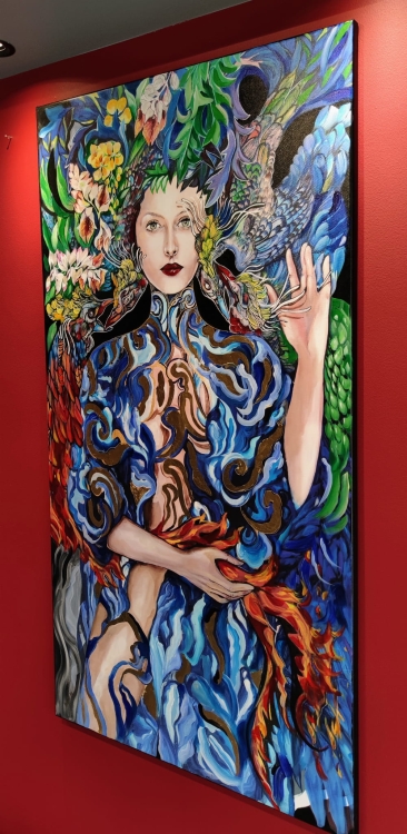 Rinasce Piu Gloriosa, 80x150 cm, technika mieszana, bok prawy.jpg