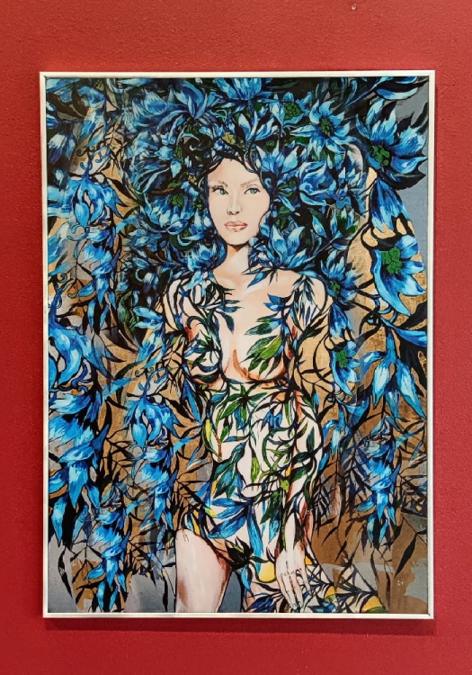 Niebieska 50x70 cm, rama alu silver 50x70 cm.jpg