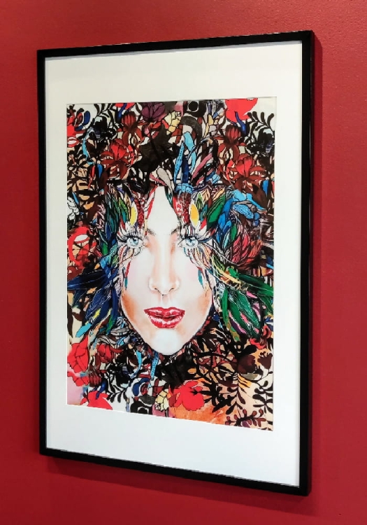 Kolor 4 Medusa 50x70 cm, rama basic 62x92 cm, antyreflex, prawy bok.jpg