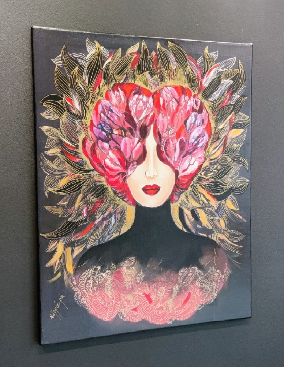 Miłość jest ślepa, 70x90 cm, technika mieszana, obraz Maggie Piu, bok lewy, light.jpg