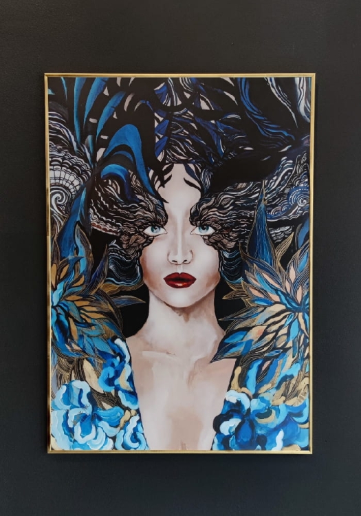 Goldiva Szafiro II 70x100, rama alu gold 70x100 cm, antyreflex.jpg