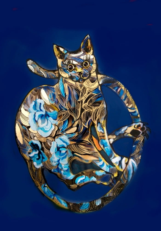 Plakat Maggie Piu, Szafiro Cat, 70x100 cm.jpg