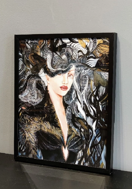 Igły Aleksandra 40x50, rama basic 42x52 cm, bok prawy.jpg