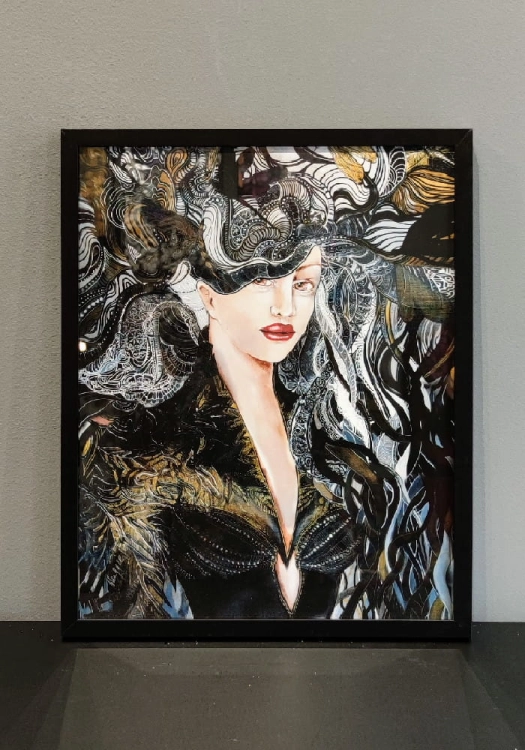 Igły Aleksandra 40x50, rama basic 42x52 cm.jpg