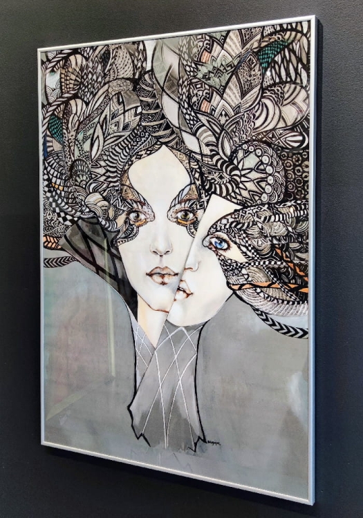 Mistrz i Małgorzata 2, 50x70, rama alu silver, foto right side.jpg