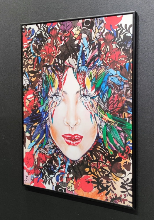 Kolor 4 Medusa 50x70 cm, rama alu black 50x70 cm, antyreflex, right side.jpg