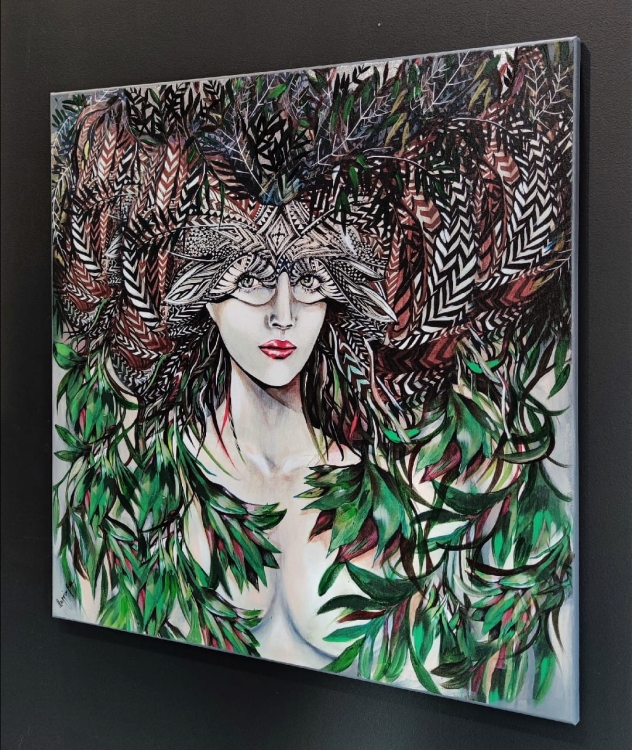 Viridis, 90x90 cm, technika mieszna, prawy bok.jpg