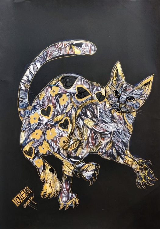 Black Cat, zdobiony plakat 50x70 cm.jpg