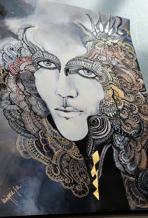 Anna Boleyn Gold zdobiona 70x100, perspektywa przed oprawieniem.jpg