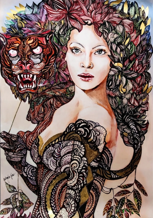 Każdy ma swojego ukrytego tygrysa, plakat zdobiony 50x70.jpg