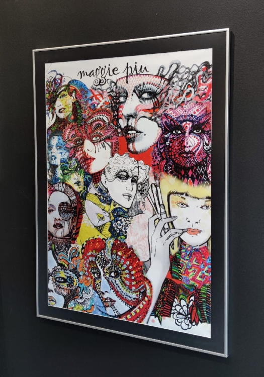 Spiritus Celebritus collage, 70x100 cm, czarne passe-partout i srebrna alu rama 80x110 cm, right side.jpg