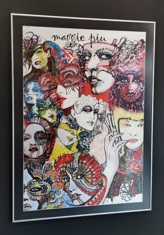 Spiritus Celebritus collage, 70x100 cm, czarne passe-partout i srebrna alu rama 80x110 cm, left side.jpg