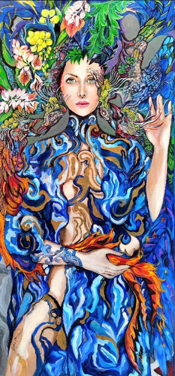 Rinasce Piu Gloriosa, 70x150 cm, akryl na płótnie, v2021.10.jpg