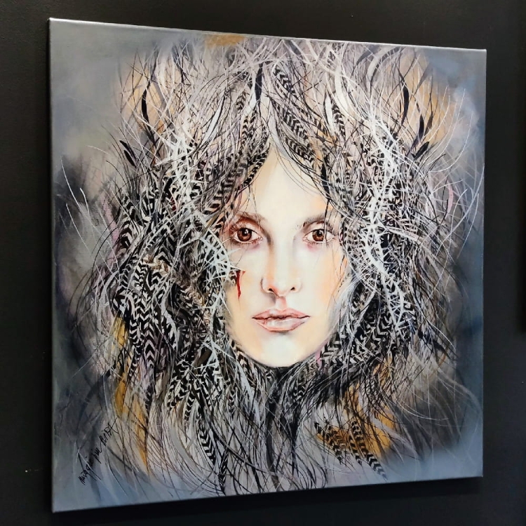Rita, 90x90 cm, technika mieszana, left side.jpg