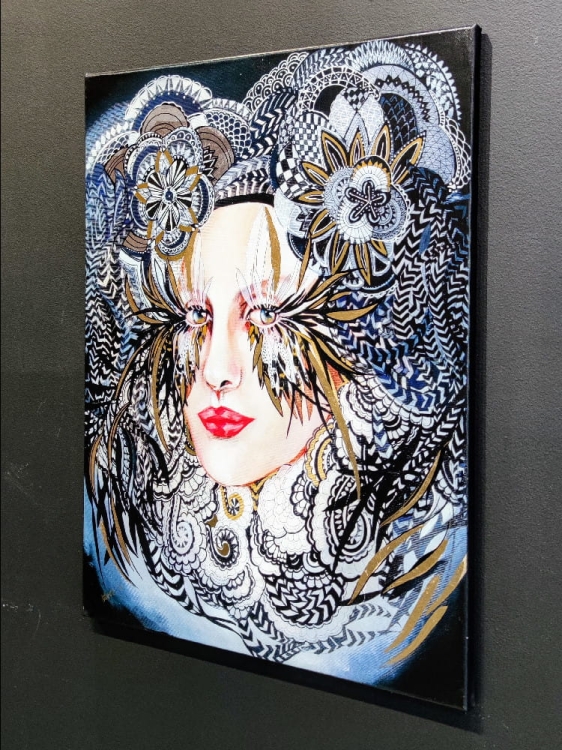 Medusa Black, 60x80 cm, technika mieszana, right side.jpg