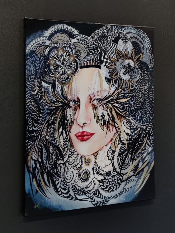 Medusa Black, 60x80 cm, technika mieszana, left side.jpg