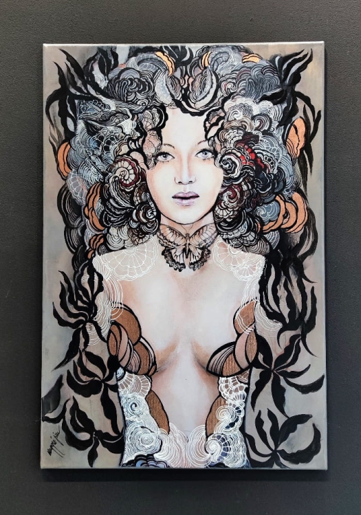 Madame Hashimoto, 60x90 cm, giclee, black wall.jpg