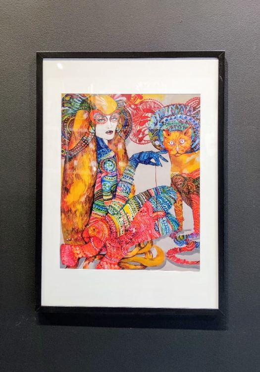 Ina z Rudolfem 40x50, rama basic 52x72 cm, black wall.jpg.jpg