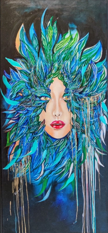 Medusa Nadzieja, 70x150 cm, akryl na płótnie.jpg