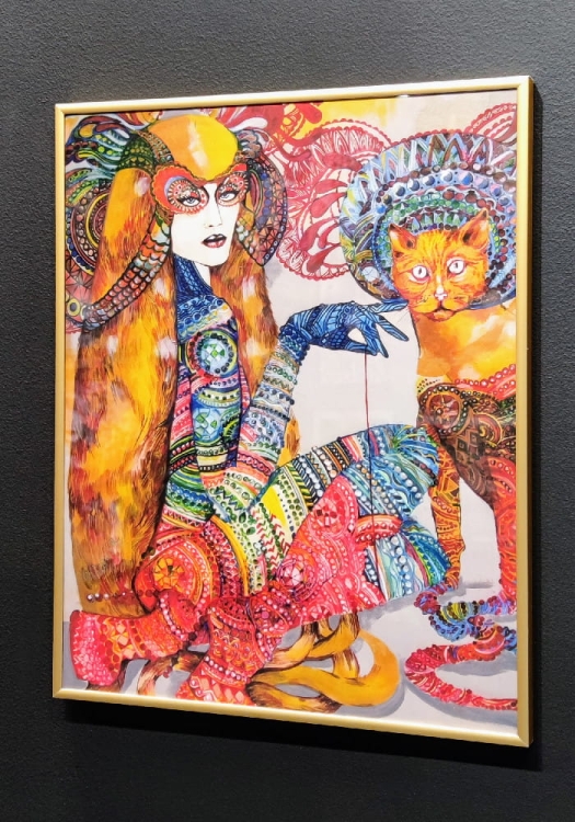 Ina z Rudolfem 40x50, rama alu gold 42x52 cm, right side.jpg