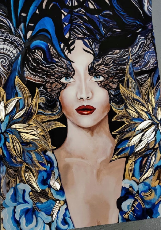 Goldiva Szafiro II, plakat zdobiony 70x100 cm, perspektywa 2.jpg