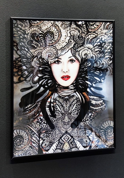 Caligo 40x50, rama alu black 40x50 cm, left side.jpg