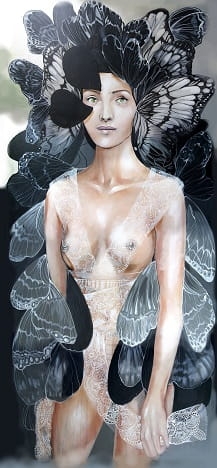 obraz Maggie Piu, Freewolna Butterfly, 70x150 cm, oryginał.jpg