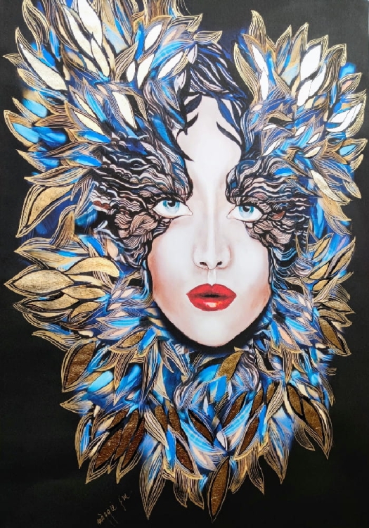 Medusa Szafiro ZDOBIONA 70x100, perspektywa 1.jpg