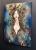 Goldiva Tokage, 80x110 cm, akryl na płótnie, 2022, oryginał 2022, black wall, right side lighted.jpg