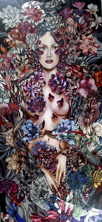 obraz Maggie Piu, Snejki Gucia, 70x150 cm, oryginał.jpg