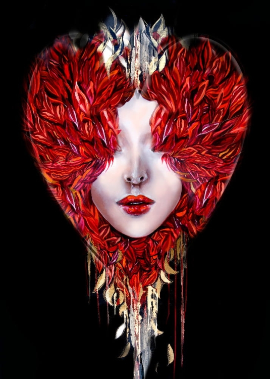 plakat Maggie Piu, Medusa Miłość jest ślepa, 50x70 cm.jpg