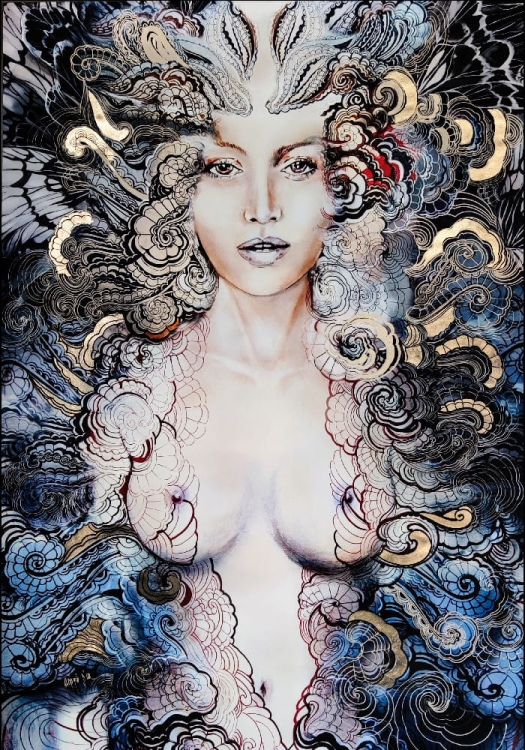 Carmen Freewolna Silver, plakat zdobiony 70x100 cm, Maggie Piu.jpg