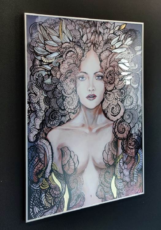 Freewolna Siostra Carmen Silver-gold, plakat zdobiony, 70x100 cm, antyrefleks, left side.jpg