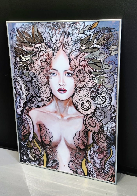 Freewolna Siostra Carmen Silver-gold, plakat zdobiony, 70x100 cm, połysk, right side, otfloor.jpg