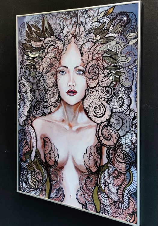 Freewolna Siostra Carmen Silver-gold, plakat zdobiony, 70x100 cm, połysk, right side.jpg