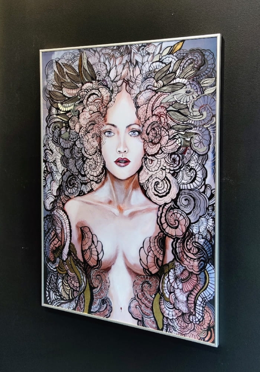 Freewolna Siostra Carmen Silver-gold, plakat zdobiony, 50x70cm, antyrefleks, right side.jpg