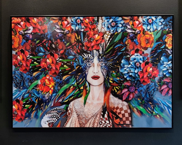 Freewolna Pastereczka 100x70 cm, rama alu black 100x70, antyreflex, black wall.jpg