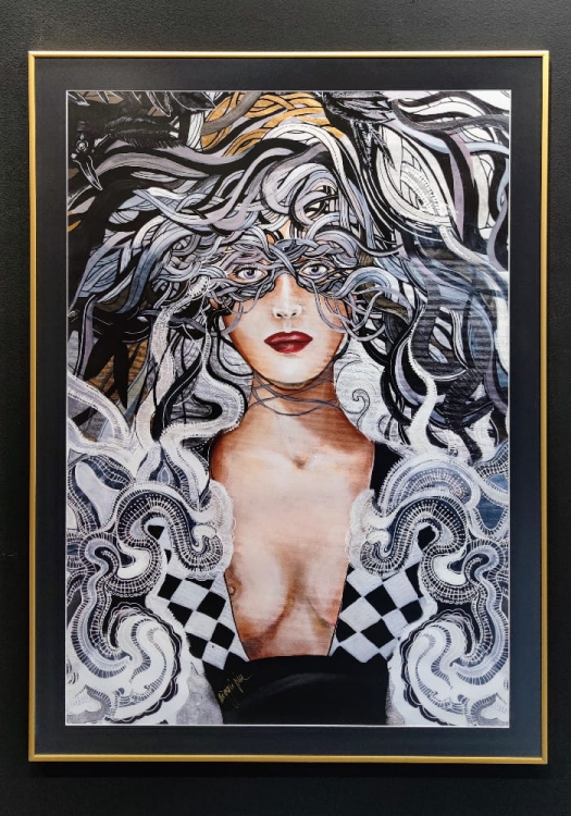 Kruki Balmaina 70x100, rama alu gold 80x110 cm, czarnee p-p, antyrefleks, black wall.jpg