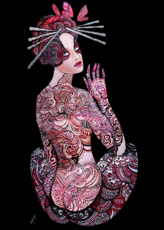 plakat Maggie Piu, Kashubska Geigi, 50x70 cm.jpg