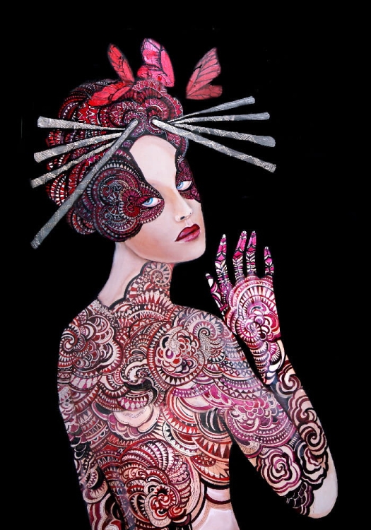 plakat Maggie Piu, Kashubska Geigi II, 70x100 cm.jpg