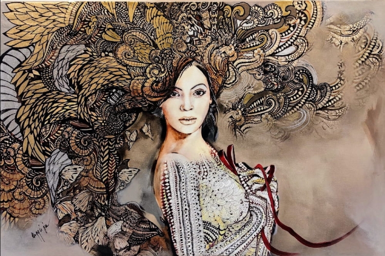 Madame Butterfly Sepia, 90x60 cm, giclee, Maggie Piu.jpg