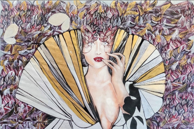 Opętana przez Motyla, 90x60 cm, giclee, Maggie Piu.jpg